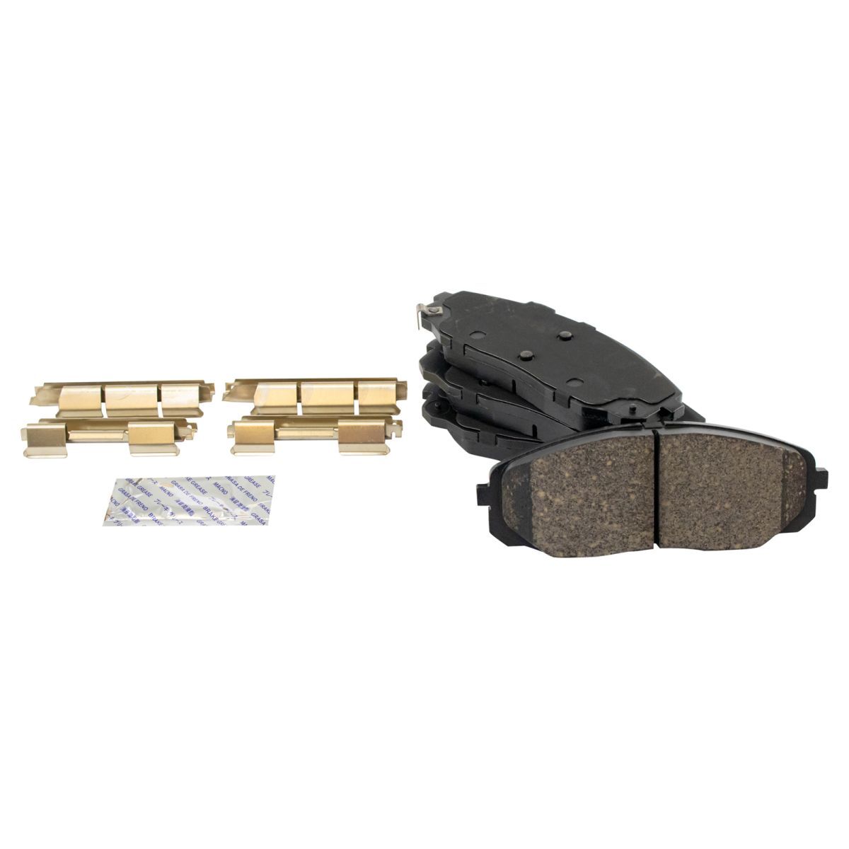 TRQ Front & Rear Premium Posi Ceramic Disc Brake Pad Kit for