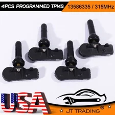 4pcs Programmed TPMS Tire Pressure Monitoring Sensor For Chevy GMC Cadillac