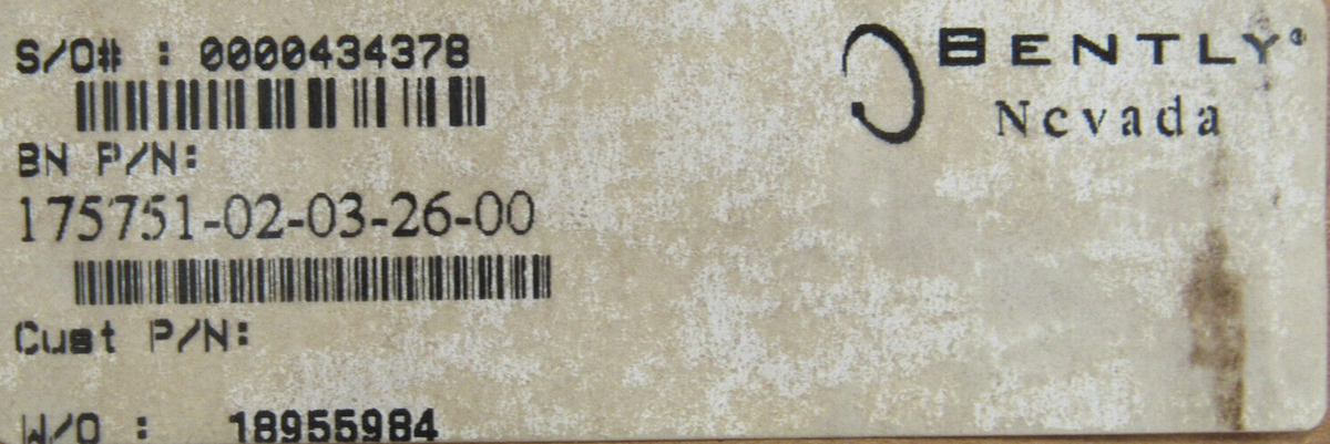 NEW BENTLY NEVADA 175751-02-03-26-00 SS ENCLOSURE 12 NEW BENTLY NEVADA 175751-02-03-26-00 SS ENCLOSURE 12