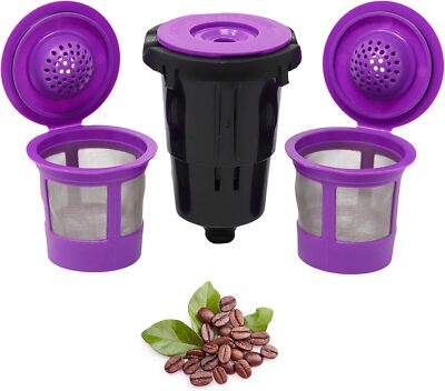 Reusable K Cups for Keurig K-Mini, K Mini Plus, K-Express and K Iced with Adapte