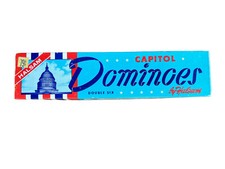 VTG 1950  s Capitol Dominoes by Halsam Double Six 28 pieces Original Box Set 630