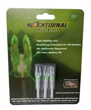 Rage Nockturnal GT High Visibility LED Lighted Arrow Nocks 3pk Green NT-105