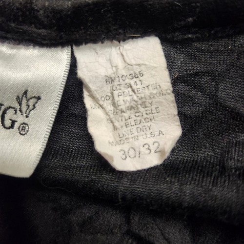 Fashion Bug Y2k Black Crushed Velvet Top Size 30/32 Goth Whitchy - Picture 8 of 8