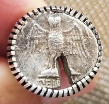 Owl of Goddess Athena Authentic Ancient Coin 925 Sterling Silver Ring with COA