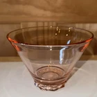 Pink Depression Glass Small Glass Bowl 4” Cone Shaped L@@K VGC