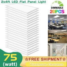 2x4 LED Flat Panel Light,75W 5000K Recessed Edge-Lit Drop Ceiling Troffer Lights