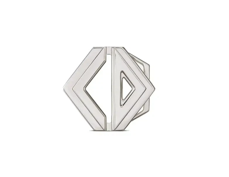 Authentique boucle de ceinture homme Dior CD diamant argent (avec bracelet ceinture sans marque)