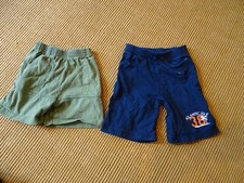 Lot Of 2 BOYS OLD NAVY HEALTHTEX 100 Cotton Shorts Blue Olive Green Size 5