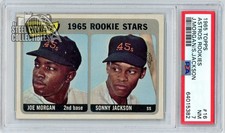 Joe Morgan & Sonny Jackson 1965 Topps Rookie Stars Card #16 PSA 7 NM