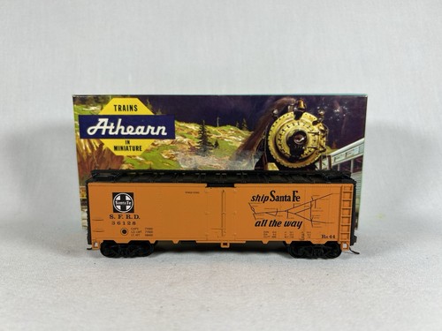 Acopladores de nudillos HO Athearn Santa Fe 40’ acero frigorífico #36128 | Zustand: Used