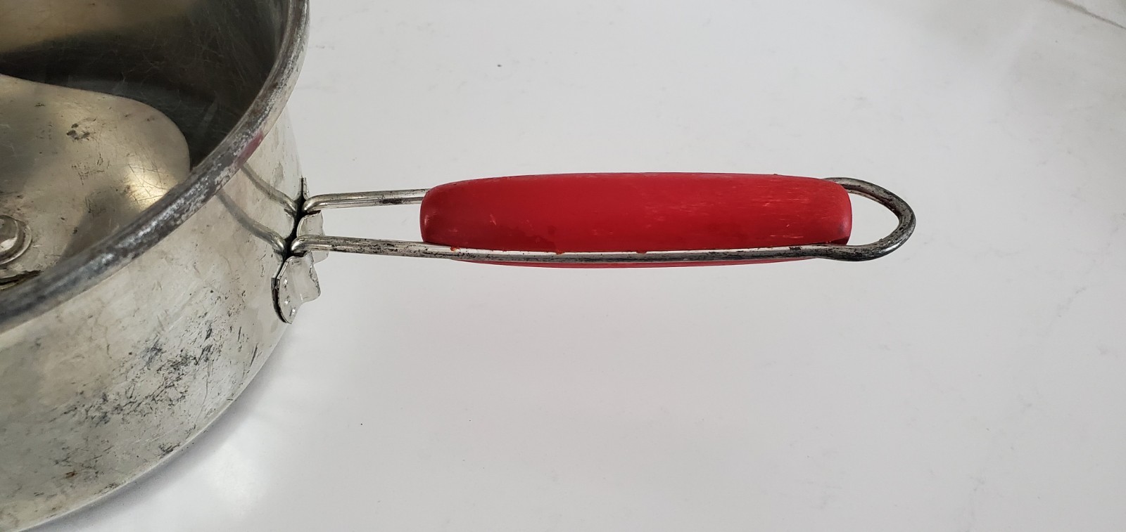 Vintage Foley Food Mill Tomato De-Seeder For Juice Grinder Canning Red Handle