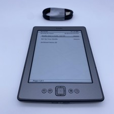 Amazon Kindle 4th Generation 2GB 6" Ebook Reader Model D01100 Graphite, Tested