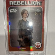 Topps Chrome Star Wars Jyn Erso TB-30 Serial Numbered Trading Card 24/75