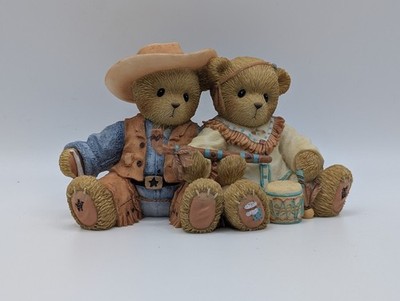 Cherished Teddies Figur - 2005 Hillman Family - Dakota und Zane - beschädigt