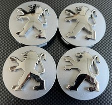 🟢 4x Original Peugeot Felgendeckel / Nabendeckel / Felgenkappen 60mm 🟢
