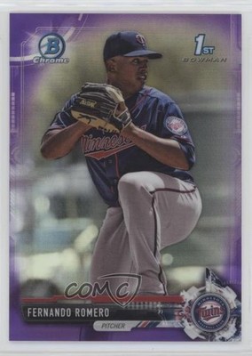 2017 Bowman Chrome Prospects Purple Refractor 66/250 Fernando Romero #BCP134 fm0