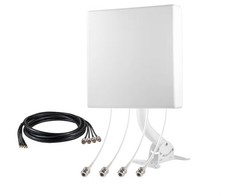High Gain 4x4 MIMO 5G External Wide-Band Antenna Kit with 20ft Low Loss Cable