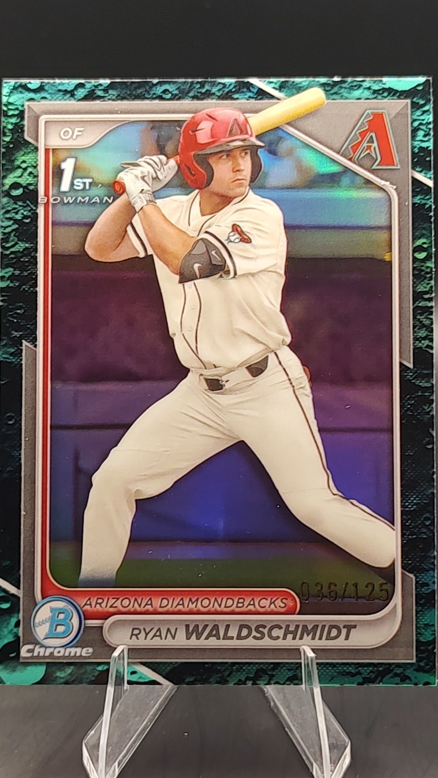 2024 Bowman Draft Chrome Aqua Lunar Refractor /125 Ryan Waldschmidt #BDC-18