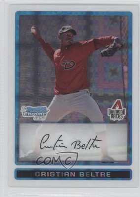 2009 Bowman Chrome Prospects X-Fractor 51/299 Cristian Beltre #BCP40 7l6