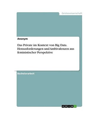 Das Private im Kontext von Big Data. Herausforderungen und Ambivalenzen aus femi