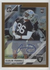 2019 Panini Donruss Optic Rookies Bronze Prizm Clelin Ferrell #104 Auto v7j