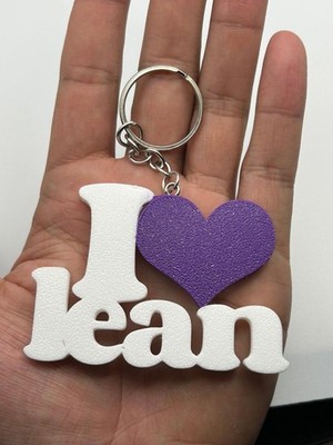I Love Lean keychain
