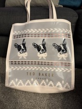 Ted Baker Large PVC French Bulldog Tote Bag Great Condition
