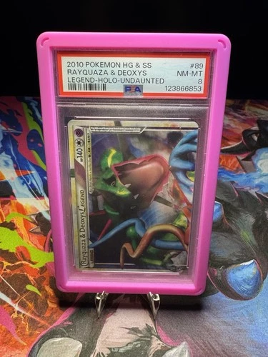 PSA 8 Rayquaza & Deoxys LEGEND 89/90 Undaunted  Top Holo W/SWIRL