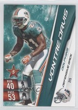 2010 Adrenalyn XL Vontae Davis #215 1a1