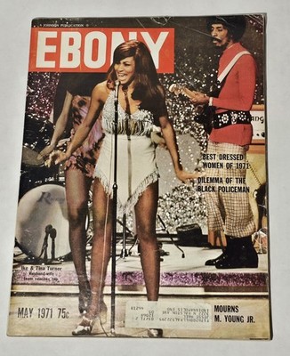 *Ultra RARE* Vintage Ebony Magazine May 1971 Tina Turner/Ike Turner
