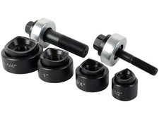 Manual Knockout Punch Kit, Heavy Duty Metal Sheet Knock Out Box Hole Cutter C...