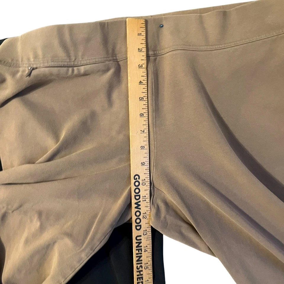 Lote de 3 Pantalones Lands End Mujer 1X Estrella de Mar Negro Azul Marino Caqui Pull On Comodidad Defecto Foto 3 de 4