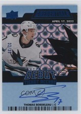 2023-24 Upper Deck Credentials Blue 33/35 Thomas Bordeleau #DTAA-TB Auto 1m83