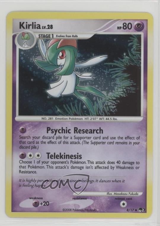 Kirlia Pokemon Organized Play Promotional Series 7 #8 2008