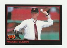 1993 Donruss Triple Play #32 Bill Clinton card