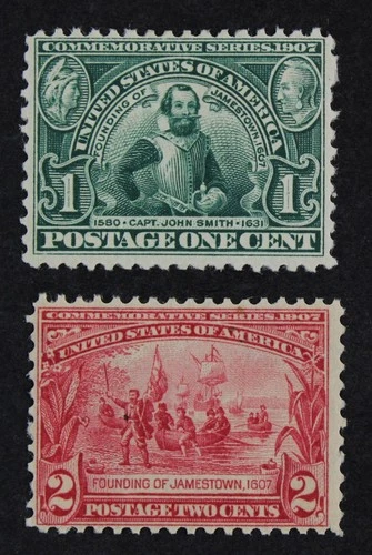 CKStamps: US Stamps Collection Scott#328 329 1c 2c Mint H OG