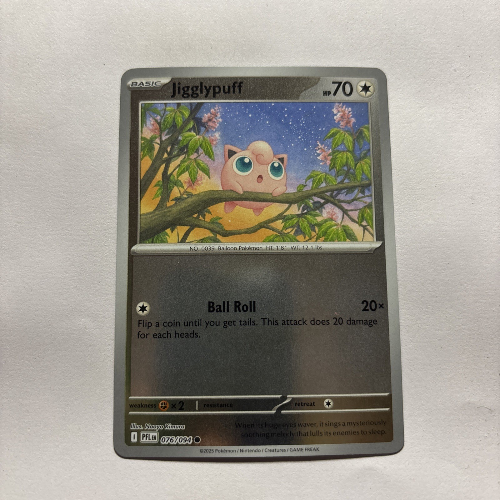 Jigglypuff 76/94 - Reverse Holo - Pokemon Phantasmal Flames - NM
