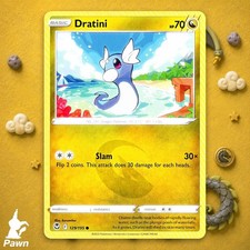 Dratini 129/195 Silver Tempest Pokemon TCG Card Dragon carta collezionabile singola