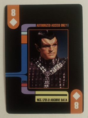 2014 Star Trek The Next Generation Playing Card N'Vek 8 Diamonds
