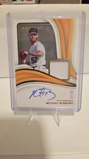 MICHAEL BURROWS 2023 IMMACULATE ROOKIE PATCH AUTO /99 PIRATES
