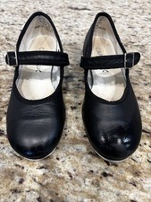 Capezio Mary Jane Tap Dance Shoes 3800C Women Black Leather 13 M Tele Tone