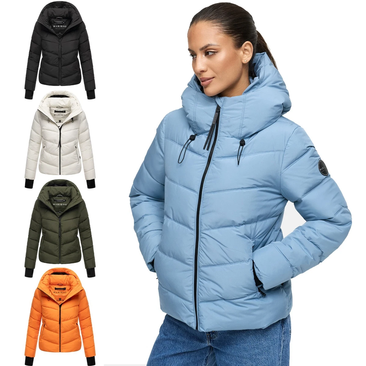 Piumino media lunghezza, chiusura con cerniera, pieno inverno nero Anne Weyburn | La Redoute