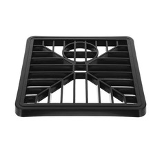 Reusable Anti Clog Sink Screen Black Plastic Drain Cover for Bathroom Kitchen