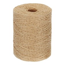 Natural Cotton Raffia Yarn 328 Yard, Crochet Raffia Paper Ribbon for DIY Sun ...