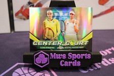 Elena Rybakina and Beatriz Haddad Maia Centre Court 2024 Topps Chrome Tennis
