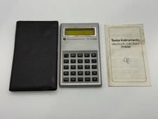 Vintage Texas Instruments Ti-1035 Electronic Calculator W/ Case Manual Tested