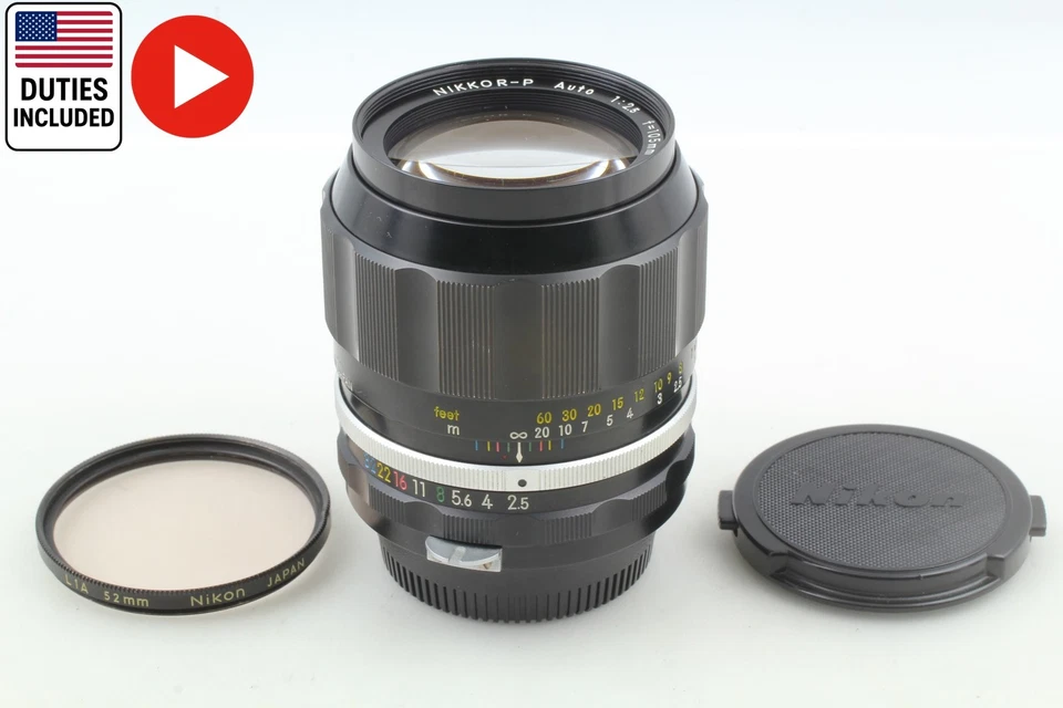 [Near MINT] Nikon Nikkor-P Auto 105mm 105cm f2.5 Telephoto Prime Lens From JAPAN - Image 3 of 4