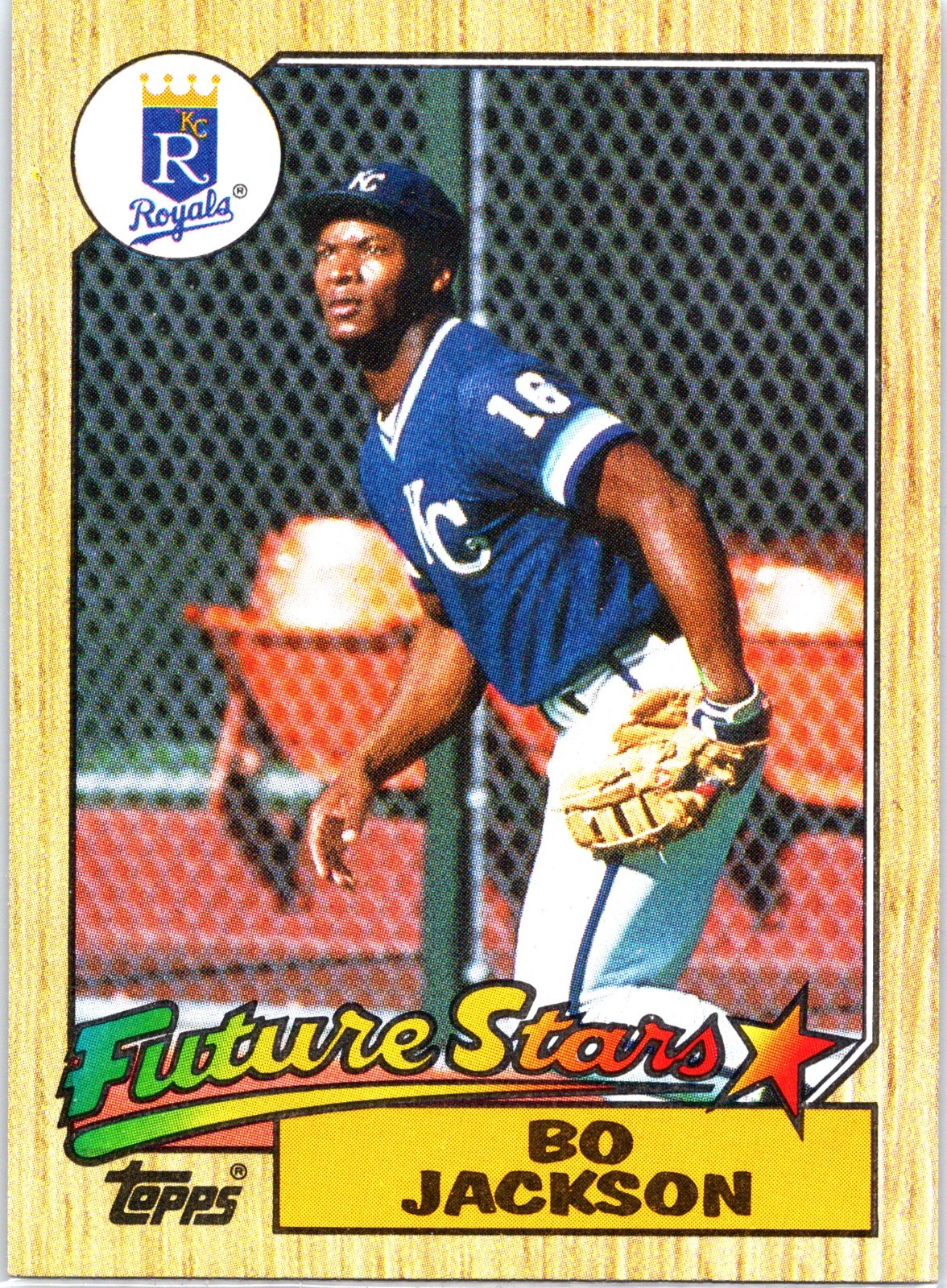 1987 Topps Bo Jackson #170 Future Stars Rookie RC Kansas City Royals Baseball