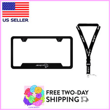 SRT Hellcat Black Cut-Out Frame and Lanyard Neck Strap Key Chain Set