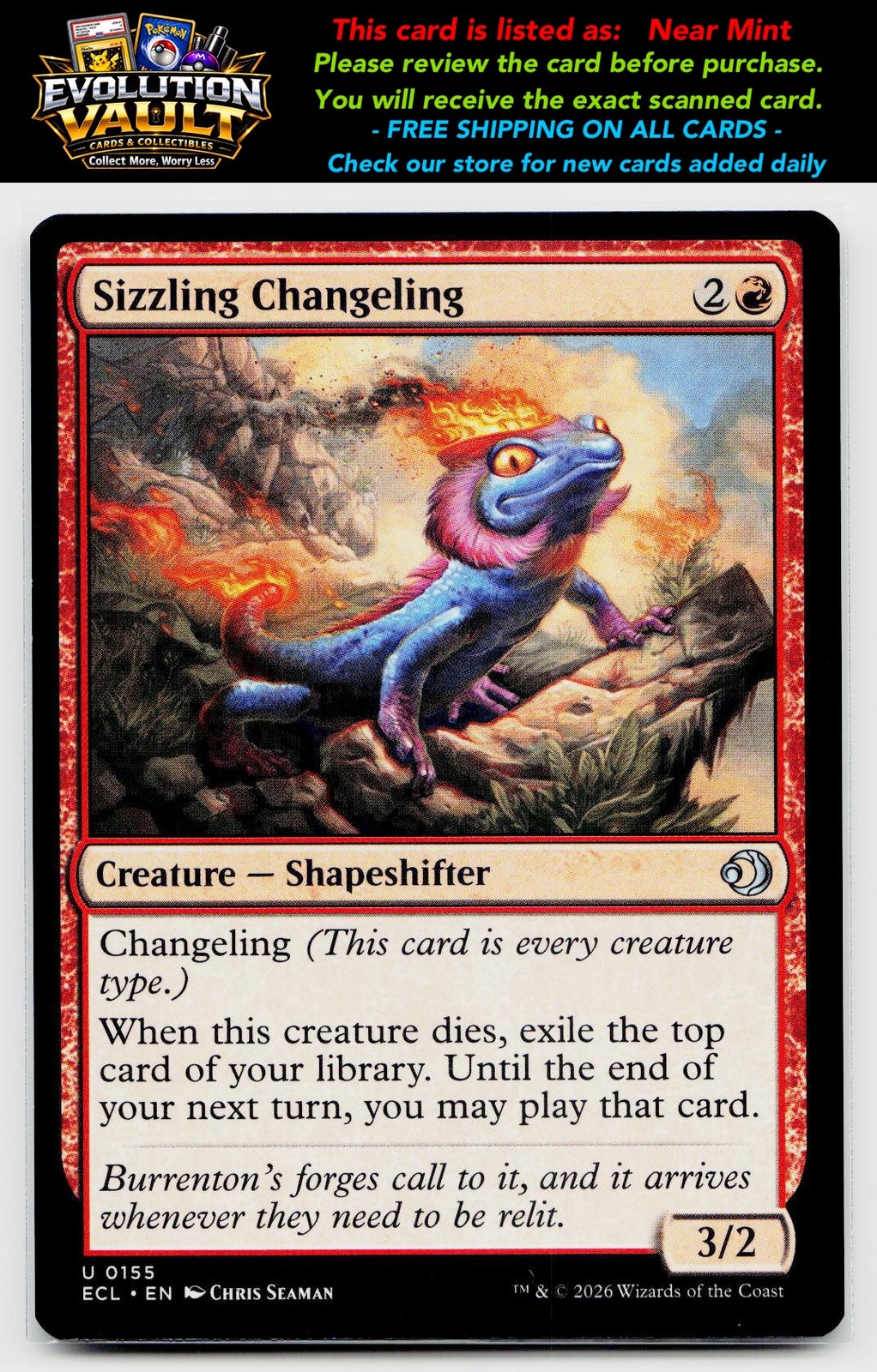 Lorwyn Eclipsed #155 Sizzling Changeling